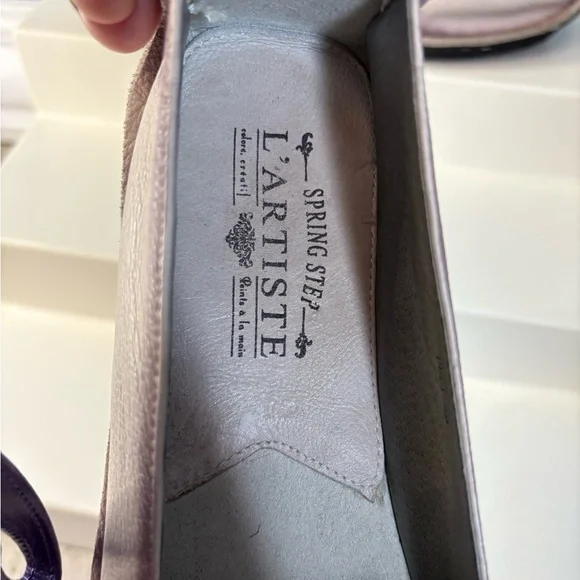 Spring Step Women's Floral Loafers - Lavender - Picture 3 of 10